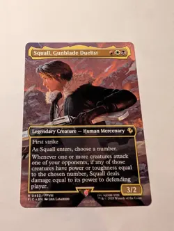 Squall, Gunblade Duelist (Borderless) R Commander: FINAL FANTASY 453 NM - Image 1