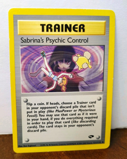 POKEMON SABRINA'S PSYCHIC CONTROL 121/132 GYM CHALLENGE MP-HP MISTY PSYDUCK - Image 1