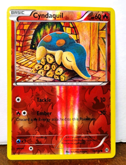 POKEMON CYNDAQUIL 18/162 REVERSE HOLO BREAKTHROUGH LP-NM TOMOKAZU KOMIYA - Image 1