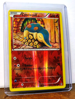 POKEMON CYNDAQUIL 18/162 REVERSE HOLO BREAKTHROUGH LP-NM TOMOKAZU KOMIYA - Image 5