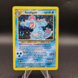 Pokemon TCG Neo Genesis Feraligatr RARE 1 OWNER! No game play, bright holo!! - Image 3