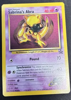 Sabrina's Abra - 19 [WoTC Promo] Pokemon TCG - BLACK STAR PROMO - LP - Image 1