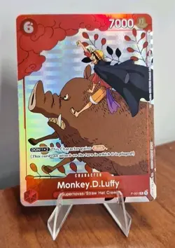 Monkey D. Luffy Holo Alt Art Rare One Piece TCG Gift Collection 2023 P-001 - Image 1