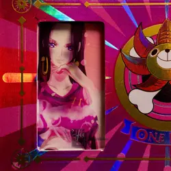 Boa Hancock Trading Card JP Acetate Crack Ice Holo Premium Foil One Piece - Image 3