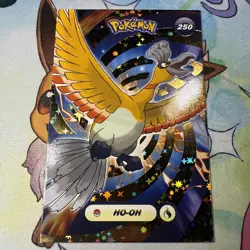 Gold Box Hit Holo HO-OH Textured Shinny Database Non-TCG Pokemon Card - Image 1