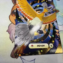 Gold Box Hit Holo HO-OH Textured Shinny Database Non-TCG Pokemon Card - Image 2
