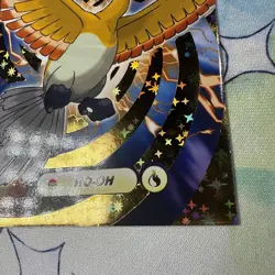 Gold Box Hit Holo HO-OH Textured Shinny Database Non-TCG Pokemon Card - Image 3