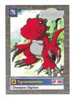 2000 Upper Deck Digimon Animated Series Tyrannomon Card 5 of 32 - Image 1
