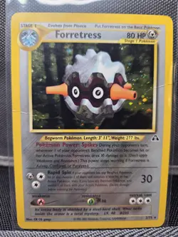 Pokemon TCG Forretress Holo Rare Card Neo Discovery Series 2/75 HP - Image 1