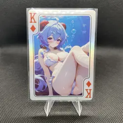 Ganyu Beautiful Delicate Moan Card Goddess Story Deck Of Cards King of Diamonds - Image 1