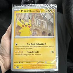 Pikachu At The Museum Jumbo Promo Card - Image 1