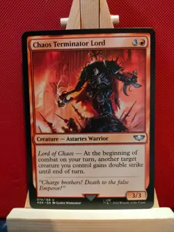 Chaos Terminator Lord - Warhammer 40,000 (40k) - Uncommon - NM (See pics) MTG - Image 1
