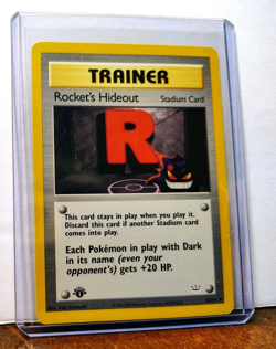POKEMON ROCKET'S HIDEOUT 63/64 1ST EDITION TRAINER NEO REVELATION LP GENGAR - Image 5