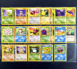 1999 Pokemon JUNGLE & FOSSIL Set COMPLETE Unlimited Edition COMMON Cards Lot NM+ - Image 1