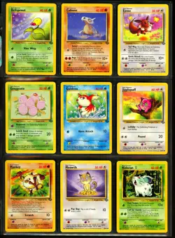 1999 Pokemon JUNGLE & FOSSIL Set COMPLETE Unlimited Edition COMMON Cards Lot NM+ - Image 2
