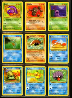 1999 Pokemon JUNGLE & FOSSIL Set COMPLETE Unlimited Edition COMMON Cards Lot NM+ - Image 3