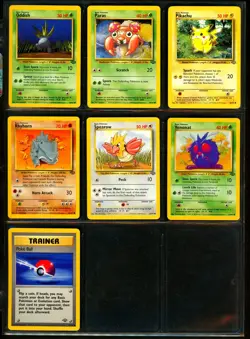 1999 Pokemon JUNGLE & FOSSIL Set COMPLETE Unlimited Edition COMMON Cards Lot NM+ - Image 4