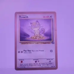 Meowth - 56/64 - Jungle Set - Gold Border US Promo - Pokemon Card - Image 1