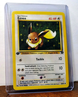 POKEMON EEVEE 55/82 1ST EDITION TEAM ROCKET MP-LP - Image 5