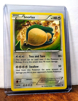 POKEMON SNORLAX 77/124 RARE FATES COLLIDE LP - Image 5