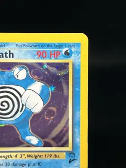Pokemon TCG Poliwrath Base Set 2 Holo Rare HP - Image 3