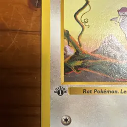 1st Edition Pokemon Base Set Shadowless Rattata 61/102 - Image 2