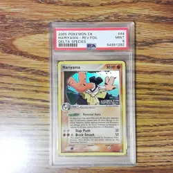 EX Delta Species HARIYAMA 44/113 Reverse Holo Graded Pokemon Card - PSA 9 - Image 1