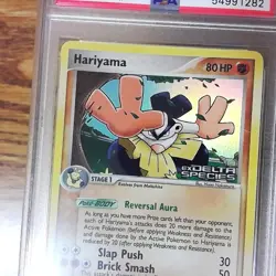 EX Delta Species HARIYAMA 44/113 Reverse Holo Graded Pokemon Card - PSA 9 - Image 2