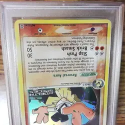 EX Delta Species HARIYAMA 44/113 Reverse Holo Graded Pokemon Card - PSA 9 - Image 3