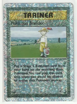 Pokemon Breeder 102/110 Reverse Holo Rare Legendary Collection - LP/MP - Image 1