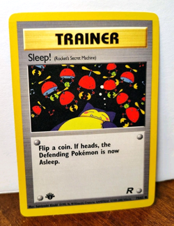 POKEMON SLEEP! 79/82 1ST EDITION TRAINER TEAM ROCKET LP-NM SNORLAX - Image 1