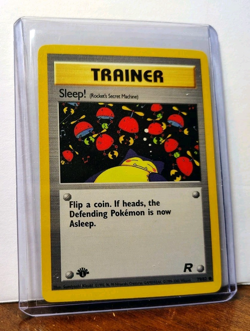 POKEMON SLEEP! 79/82 1ST EDITION TRAINER TEAM ROCKET LP-NM SNORLAX - Image 5