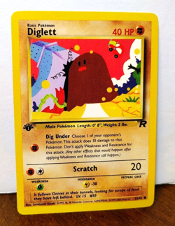 POKEMON DIGLETT 52/82 1ST EDITION TEAM ROCKET NM NEAR MINT - Image 1