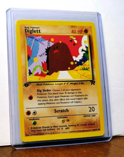 POKEMON DIGLETT 52/82 1ST EDITION TEAM ROCKET NM NEAR MINT - Image 5
