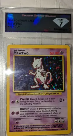 Mewtwo | 10/102 | Base Set | Pokemon TCG | WOTC | 1999 | Holo | 7 - Near Mint - Image 4