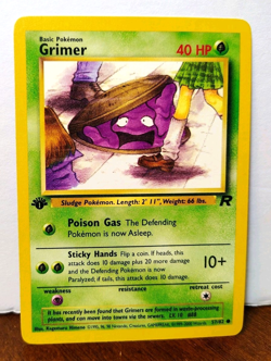 POKEMON GRIMER 57/82 1ST EDITION TEAM ROCKET LP-NM - Image 1