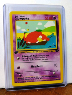 POKEMON SLOWPOKE 67/82 1ST EDITION TEAM ROCKET MP-HP - Image 5