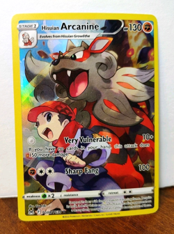 POKEMON HISUIAN ARCANINE TG08/TG30 LOST ORIGIN TRAINER GALLERY NM NEAR MINT - Image 1