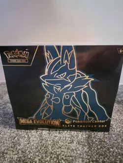 Pokemon TCG Mega Evolutions Lucario Pokemon Center ETB Elite Trainer Box Sealed - Image 1