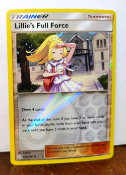 POKEMON LILLIE'S FULL FORCE 196/236 REVERSE HOLO COSMIC ECLIPSE LP - Image 1