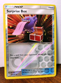 POKEMON SURPRISE BOX 187/214 REVERSE HOLO UNBROKEN BONDS GENGAR LP - Image 1