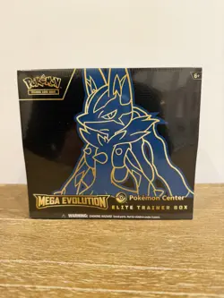 Pokemon Center Mega Evolutions Lucario Elite Trainer Box ETB New Sealed. - Image 1