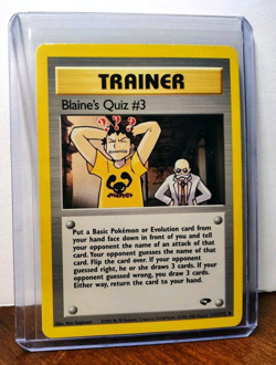 POKEMON BLAINE'S QUIZ #3 112/132 TRAINER GYM CHALLENGE MP - Image 5