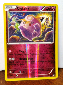 POKEMON CLEFAIRY 81/122 REVERSE HOLO BREAKPOINT LP GREAT ART WITH HYPNO - Image 1
