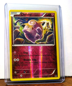 POKEMON CLEFAIRY 81/122 REVERSE HOLO BREAKPOINT LP GREAT ART WITH HYPNO - Image 5