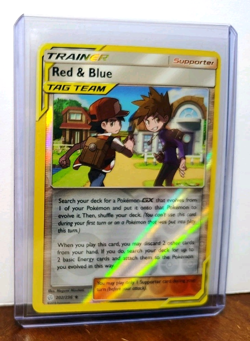 POKEMON RED & BLUE 202/236 REVERSE HOLO COSMIC ECLIPSE TAG TEAM LP - Image 5