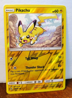 POKEMON PIKACHU 40/147 REVERSE HOLO BURNING SHADOWS LP - Image 1