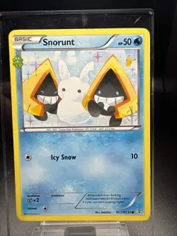 POKEMON SNORUNT RC7/RC32 GENERATIONS RADIANT COLLECTION LP PIKACHU IN BACKGROUND - Image 1