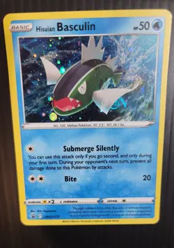 Pokemon Hisuian Basculin SWSH273 Cosmos Holo Promo card TCG HD Galaxy Swirl 🍥 - Image 1