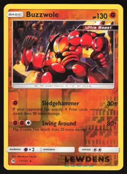 Buzzwole - 77/131 - Reverse Holo Rare - Forbidden Light - Pokemon Card - Image 1